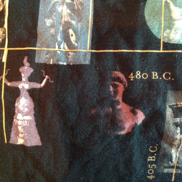 WILDWOOD PRODUCTIONS T-Shirt The History of Western Sculpture 90s Vintage - Picture 9 of 12